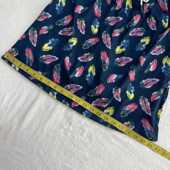 NWT Jack Smith Women's Skort Skirt Feather Print Drawstring Blue Casual Size S - Picture 7 of 7